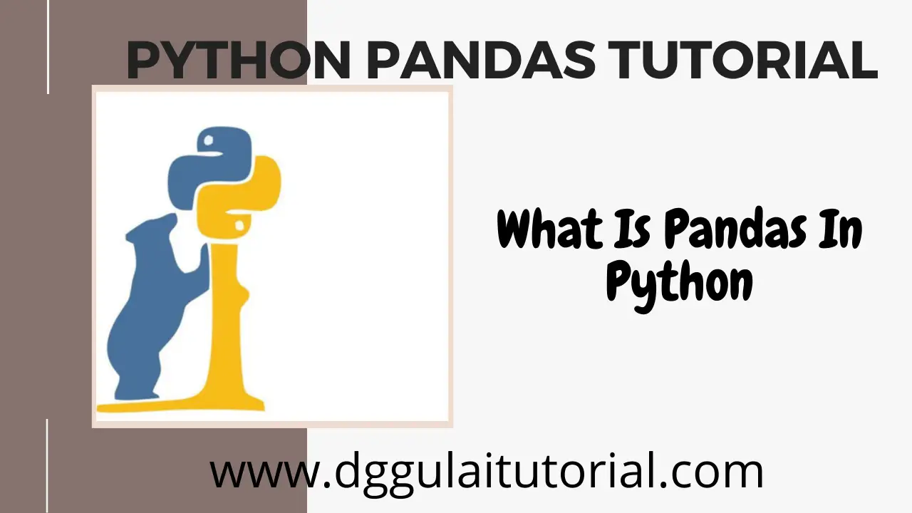 What is pandas in python