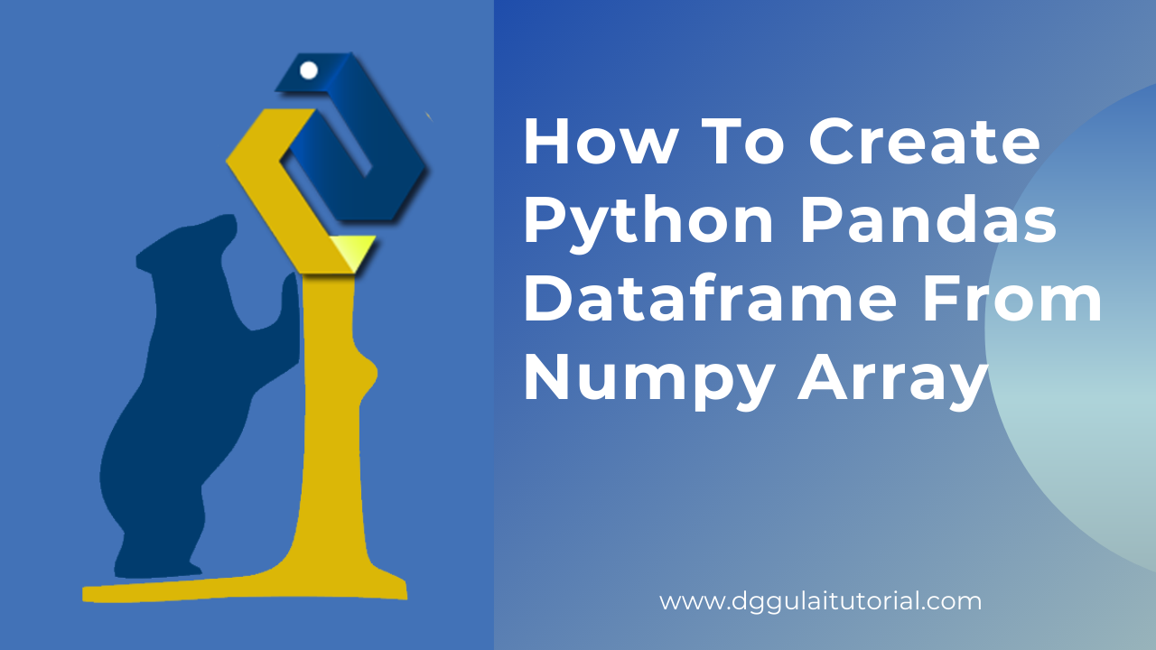 Python Pandas Dataframe From Numpy Array