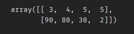 how to create NumPy array from list