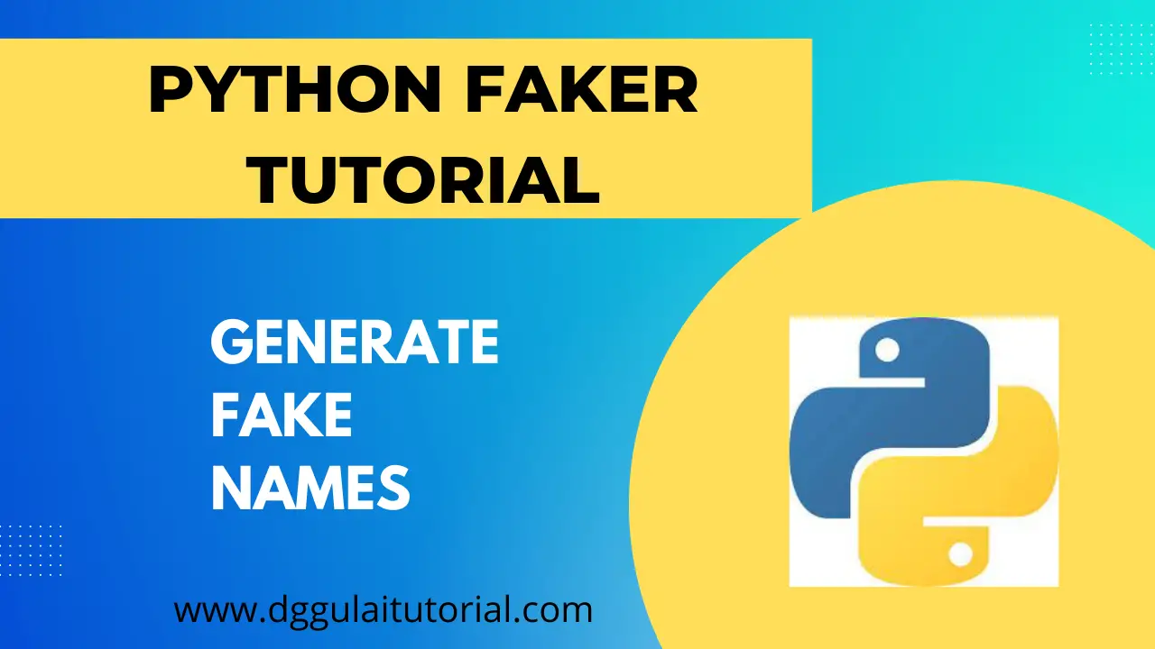Python fake name generator